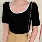 Tie-back Short Sleeve T-shirt