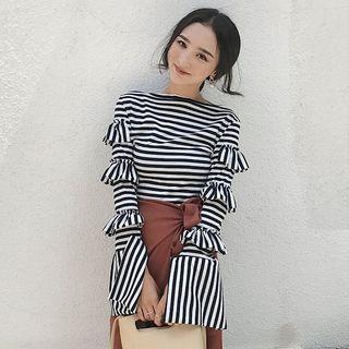 Stripe Tiered Long-sleeve T-shirt