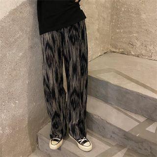 Tie-dye Print Straight Leg Pants