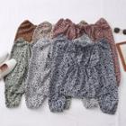 Off-shoulder Leopard-print Crop Top In 6 Colors