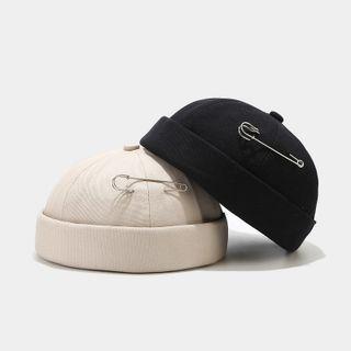 Safety Pin Plain Brimless Hat