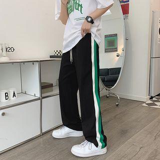 Color Block Loose Fit Pants