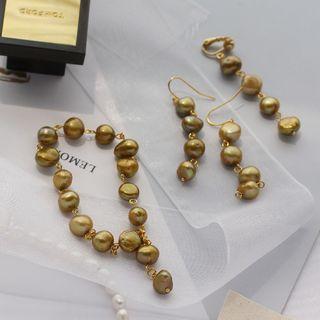 Freshwater Pearl Bracelet / Dangle Earring