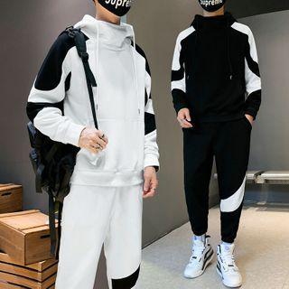 Set: Two-tone Hoodie + Jogger Pants