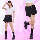 High-waist Asymmetrical Skorts