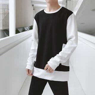 Two-tone Pocket Patch Pullover