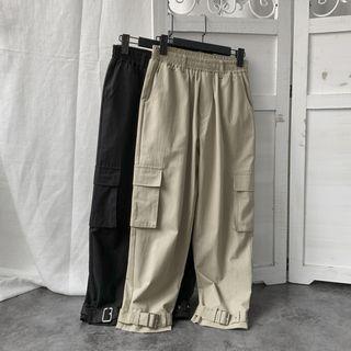 Crop Cargo Harem Pants