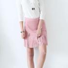 Mini Fringed A-line Skirt