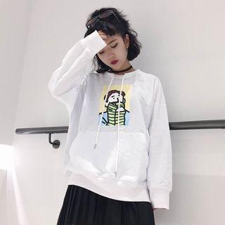 Sheer Long-sleeve Sweatshirt