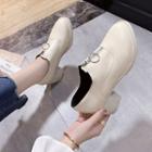 Zip-front Chunky-heel Shoes