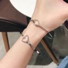 Stainless Steel Heart Bangle (various Designs)