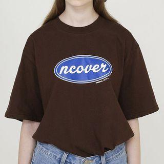 Letter Short-sleeve Loose-fit T-shirt