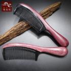Horn Hair Comb Red & Black - One Size