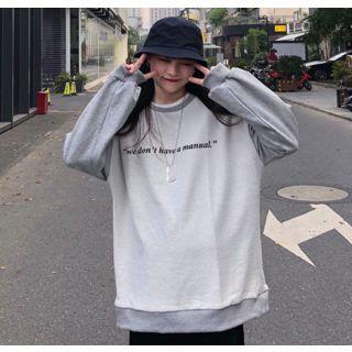 Couple Matching Lettering Sweatshirt As Shown In Figure - One Size