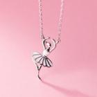 Ballet Dancer Necklace S925 Silver Necklace - Silver - One Size