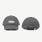 Embroidered Lettering Cap Gray - Adjustable