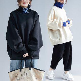 Mock Two-piece Turtleneck Top