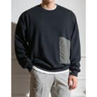 Contrast-patched Oversized Sweatshirt