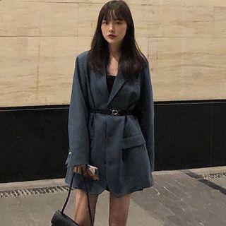 Single-breasted Blazer / Waist Belt