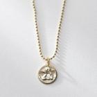 925 Sterling Silver Coin Pendant Necklace 925 Sterling Silver - With Necklace - Coin Pendant - One Size