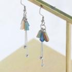 925 Sterling Silver Bead Fringed Earring 1 Pair - As Shown In Figure - One Size