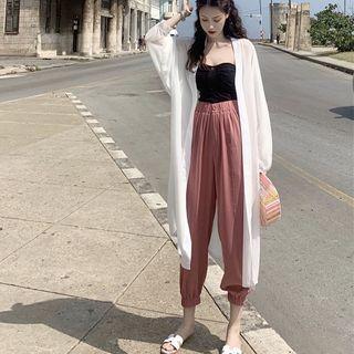 Light Jacket / Strapless Top / Harem Pants