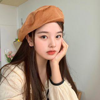 Plain Pu Beret
