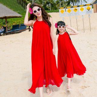 Family Matching Strappy Maxi Dress