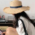 Raffia Panama Hat Beige - One Size