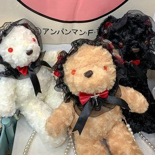 Furry Accent Crossbody Bag