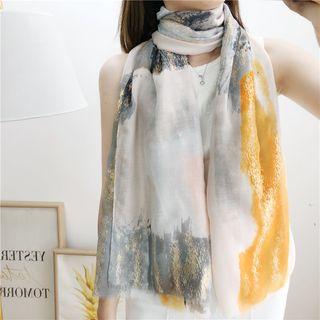Printed Scarf Orange - One Size