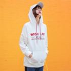 Lettering Hoodies White - One Size