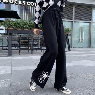 Floral Knit Pants