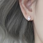 925 Sterling Silver Heart Earring 1 Pair - 925 Sterling Silver Heart Earring - One Size