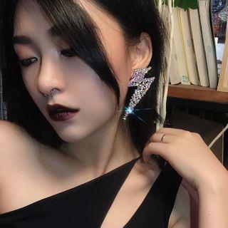 Rhinestone Lightning Bolt Earring