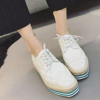 Platform Cutout Espadrille Sneakers