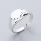 925 Sterling Silver Lettering Ring S925 Silver - Ring - One Size
