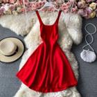 Plain U-neck Tank Dress