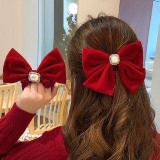 Bow Fabric Hair Clip / Hair Tie (various Designs)