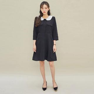 Peter Pan-collar Shirtwaist Dress