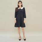 Peter Pan-collar Shirtwaist Dress
