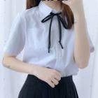 Short-sleeve Shirt / Bow Tie / Set