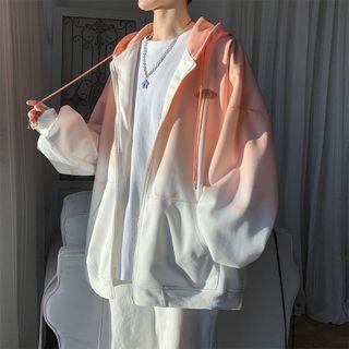 Highlighted Hooded Long-sleeve Top