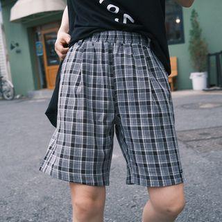 Plaid Shorts / Cropped Straight-fit Pants