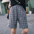 Plaid Shorts / Cropped Straight-fit Pants