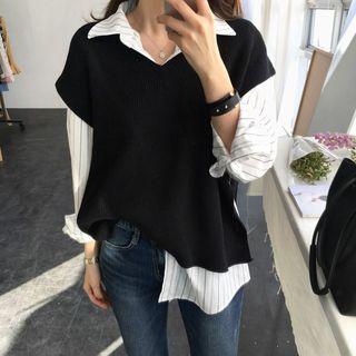 Slit-side Vest Black - One Size