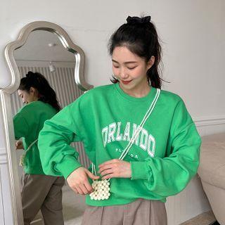 Orlanno Letter Short Sweatshirt