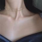 925 Sterling Silver Freshwater Pearl Layered Choker