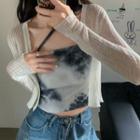 Halter Tie-dye Cropped Camisole Top