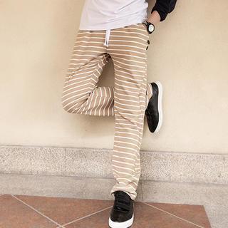 Striped Drawstring Sweatpants